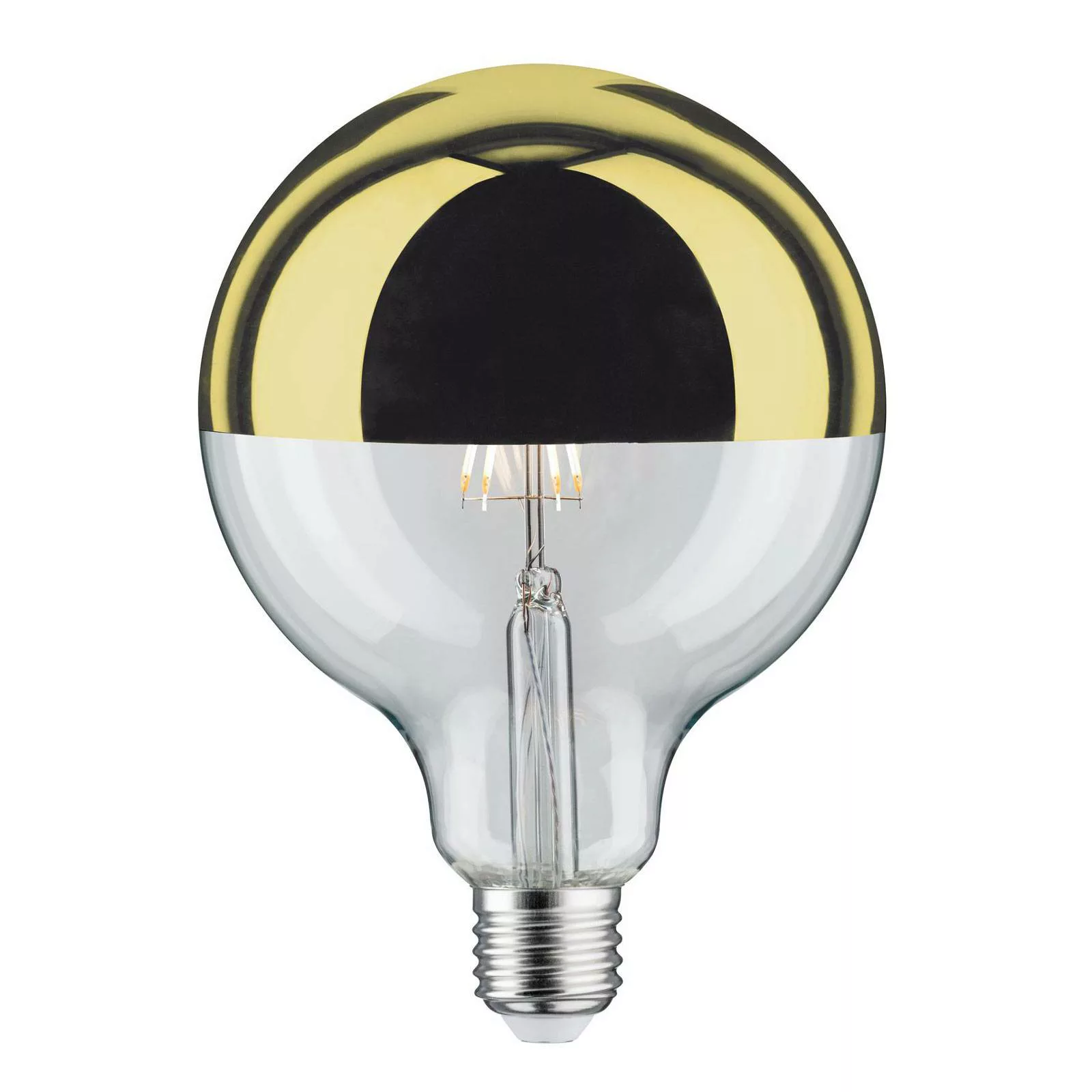 LED-Lampe E27 G125 827 6,5W Kopfspiegel gold günstig online kaufen
