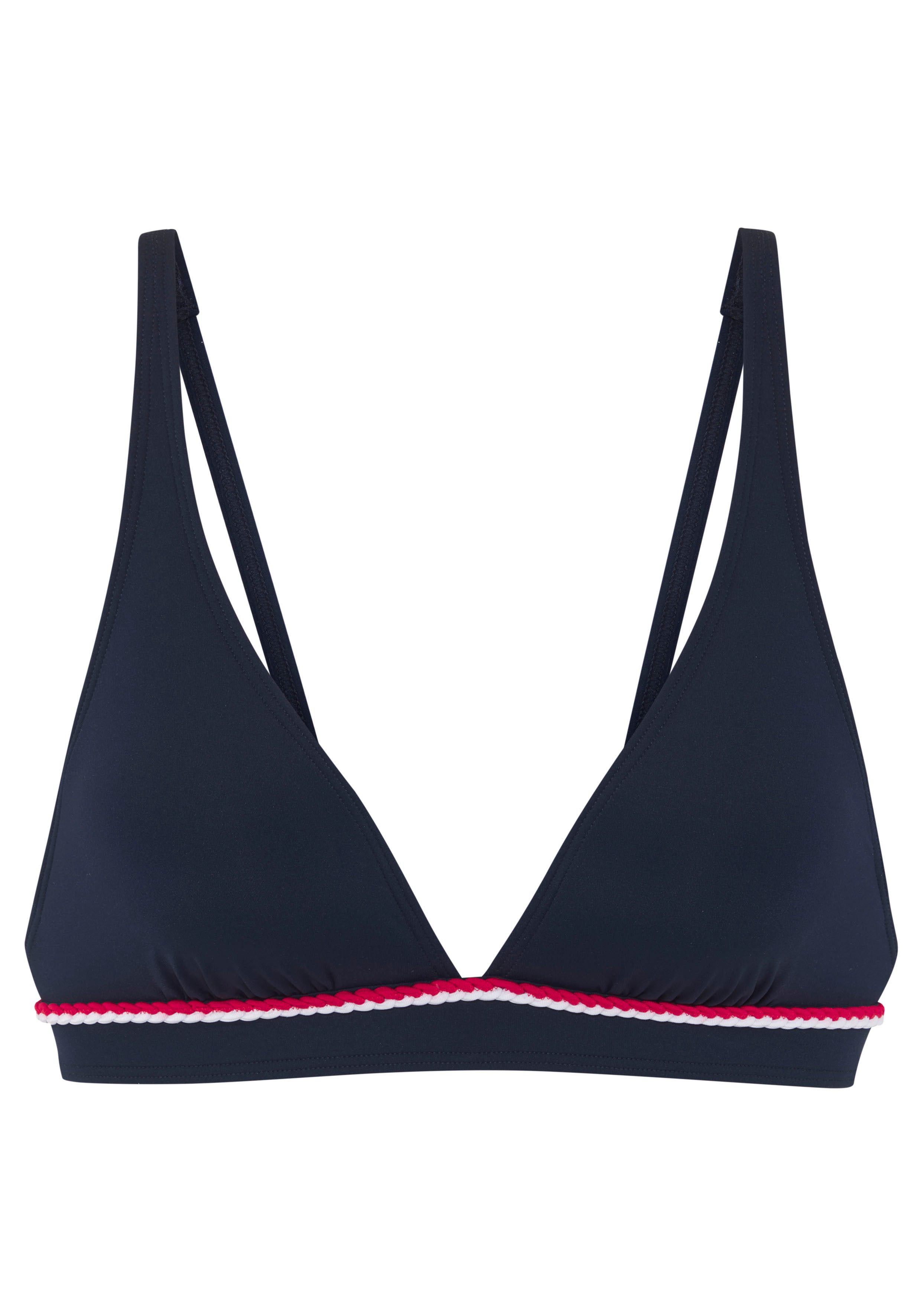 s.Oliver Triangel-Bikini-Top Junis, mit geflochtener Kordel günstig online kaufen
