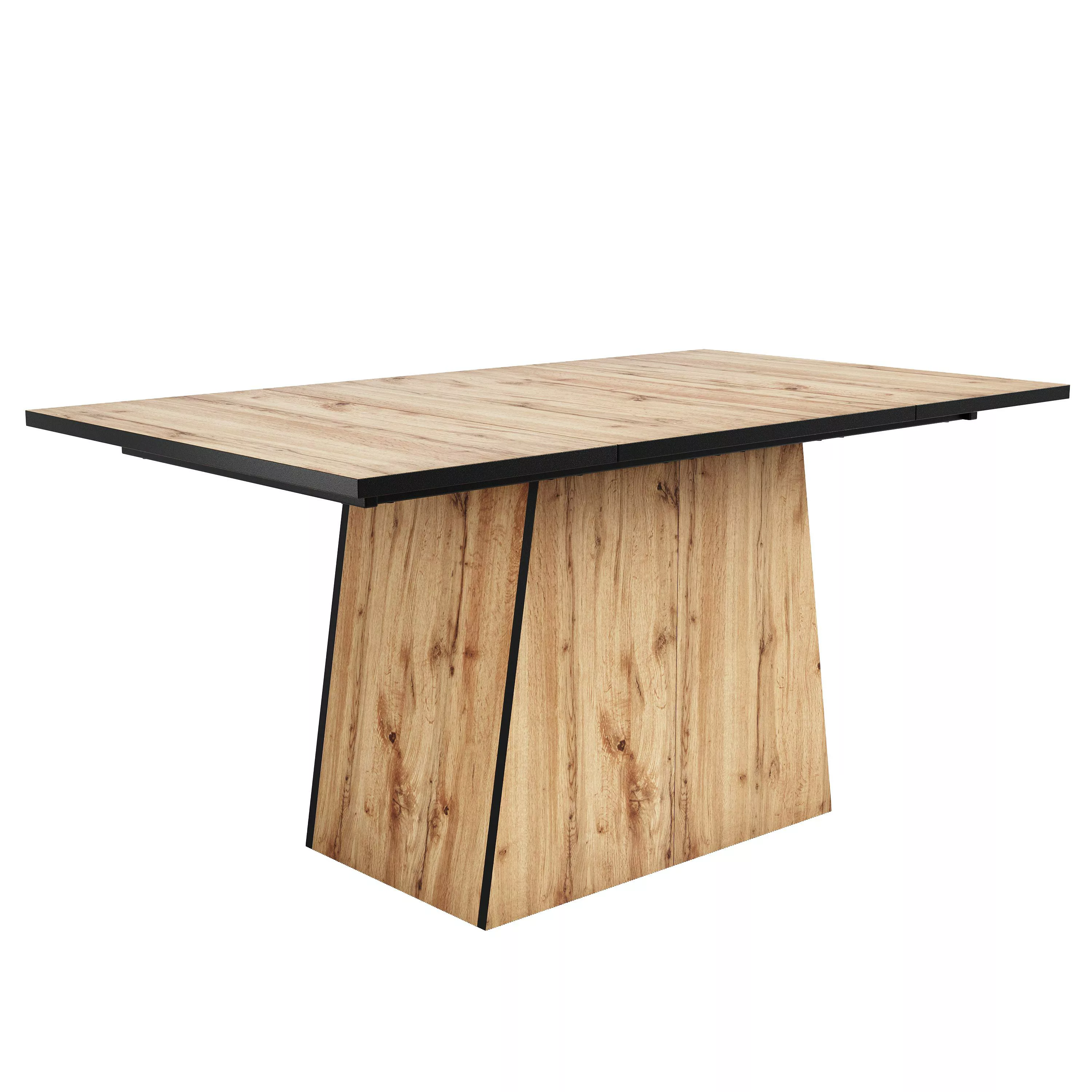 Küchentisch Modern Küchen-Esstisch 138x80x75 cm Holzmaserungsmuster für Küc günstig online kaufen
