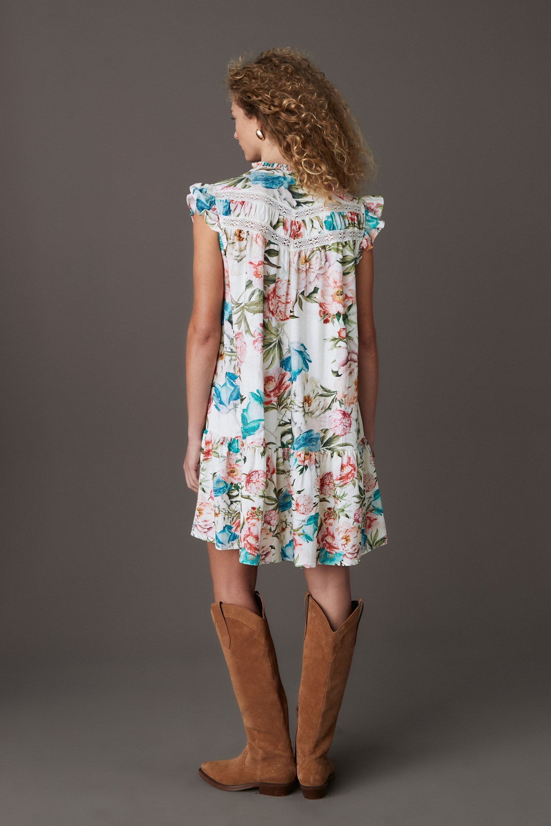Next A-Linien-Kleid Minikleid mit Spitzeneinsatz und günstig online kaufen