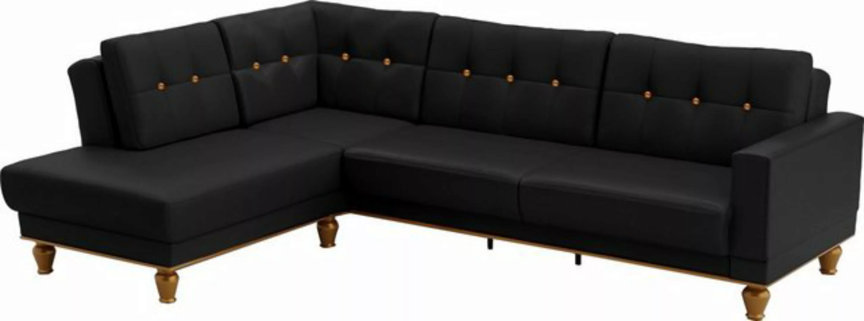 sit&more Ecksofa "Orient 5 V L-Form", mit Strass-Stein, wahlweise mit Bettf günstig online kaufen