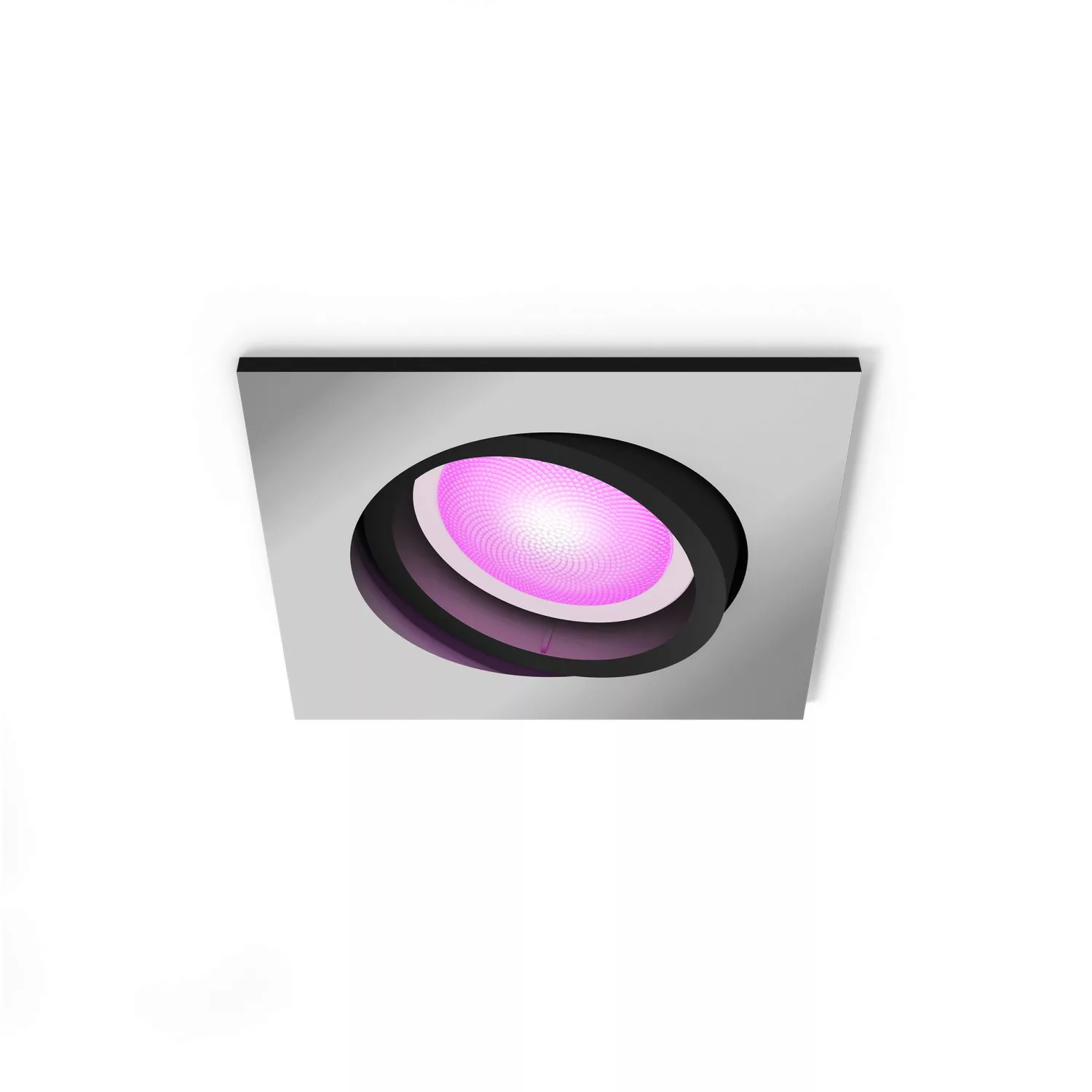 Philips Hue LED-Einbauspot Centura, aluminium 9x9 cm CCT RGB günstig online kaufen