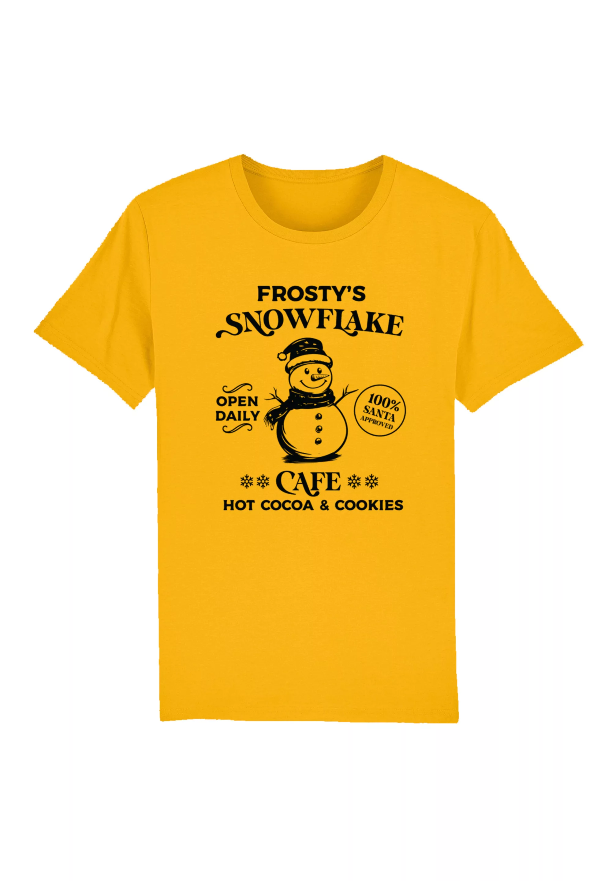 F4NT4STIC T-Shirt "Frostys Snowflake Cafe Retro Weihnachten", Premium Quali günstig online kaufen