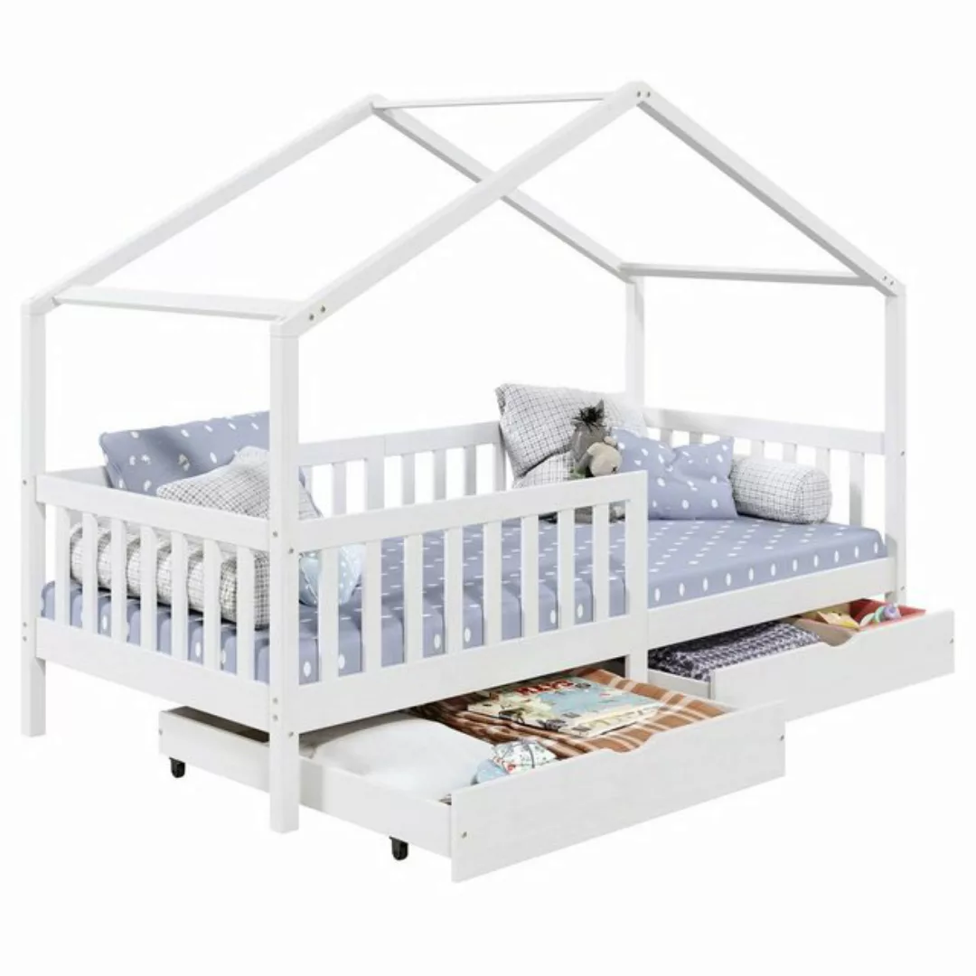 IDIMEX Kinderbett ELEA, Hausbett Montessori Bett Kinderbett 90 x 200 Kiefer günstig online kaufen