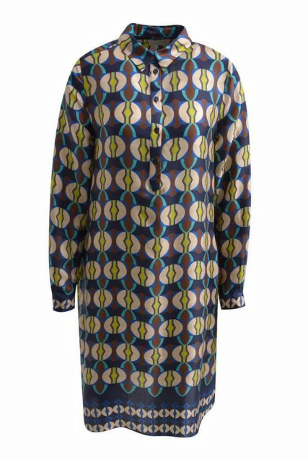 Milano Italy Sommerkleid Dress with collar, half placket, 1/1 sleeves with günstig online kaufen