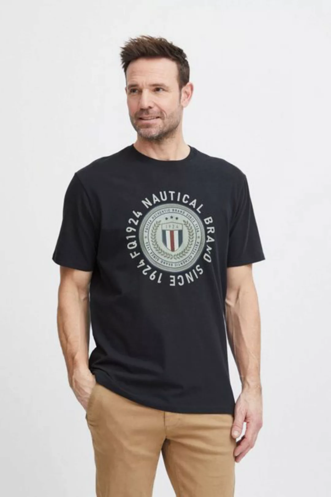 FQ1924 T-Shirt FQ1924 FQTom SS tee w logo print günstig online kaufen