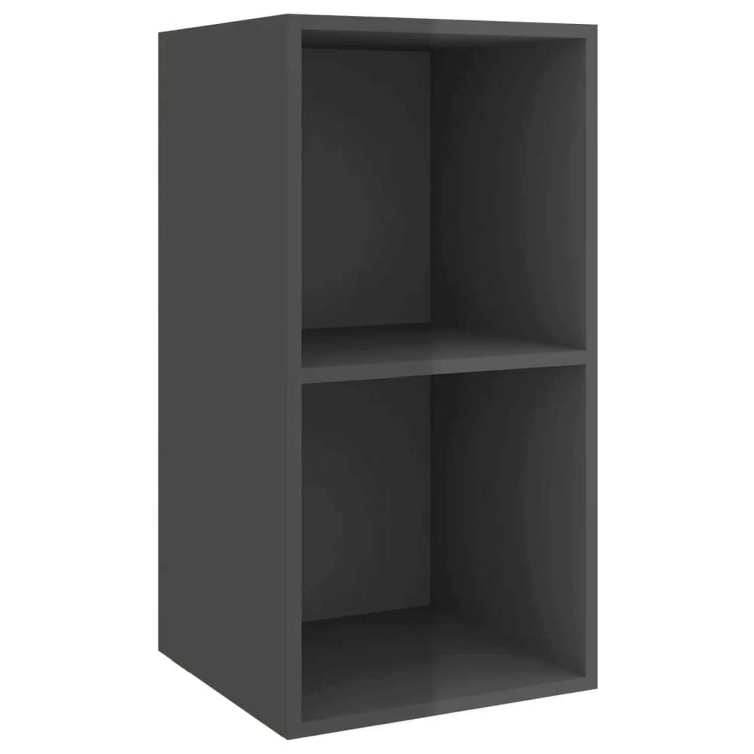 Tv-wandschrank Hochglanz-grau 37x37x72 Cm Spanplatte günstig online kaufen