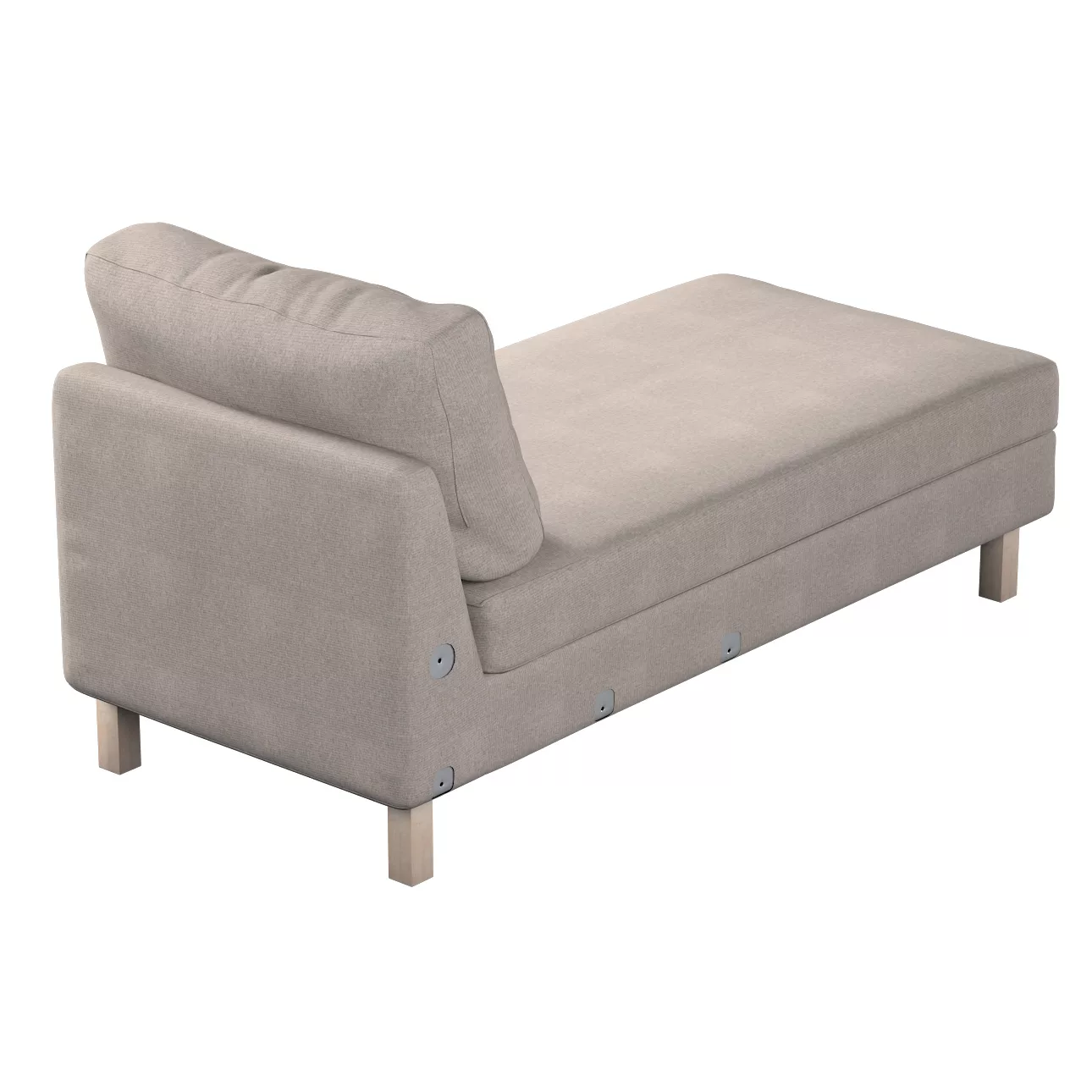 Bezug für Karlstad Recamiere Zustellsofa, kurz, beige-grau, Bezug für Karls günstig online kaufen