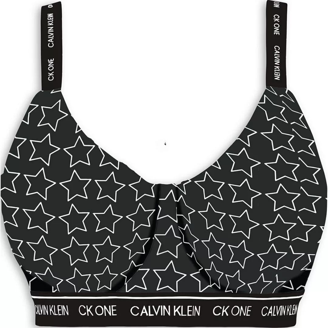 Calvin Klein Underwear Lightly Lined Bralette M Outline Star Print / Black günstig online kaufen