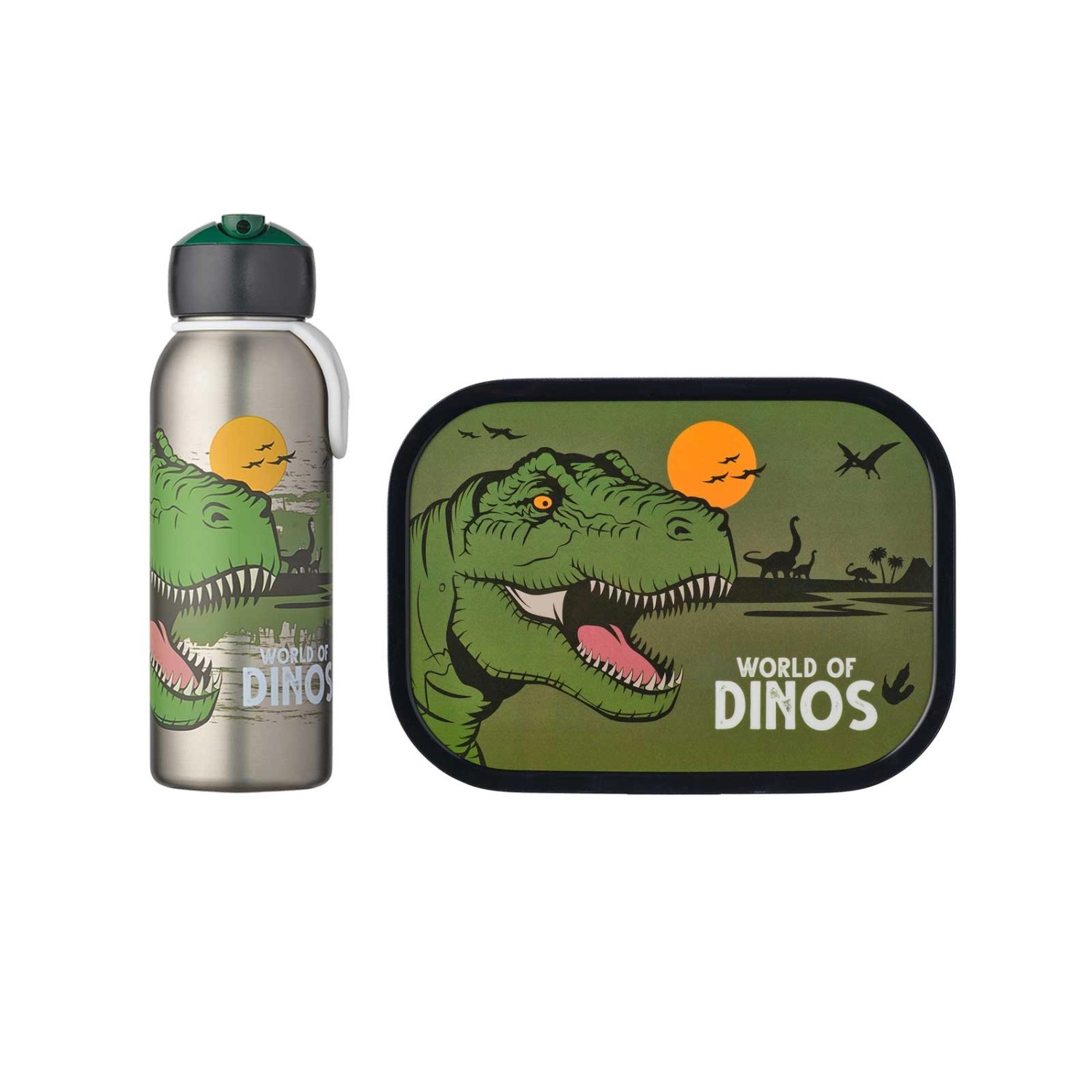 Mepal Campus Lunchset 2-teilig aus Thermoflasche und Brotdose Dino World günstig online kaufen