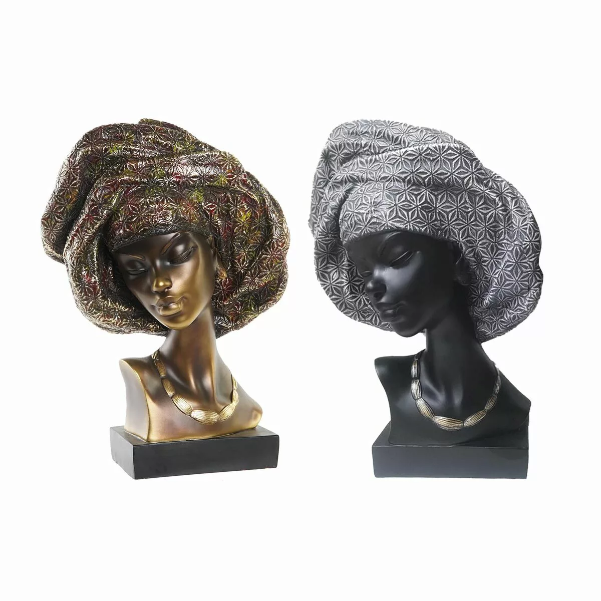 Deko-figur Dkd Home Decor Harz Afrikanerin (27 X 15 X 38 Cm) (2 Stück) günstig online kaufen