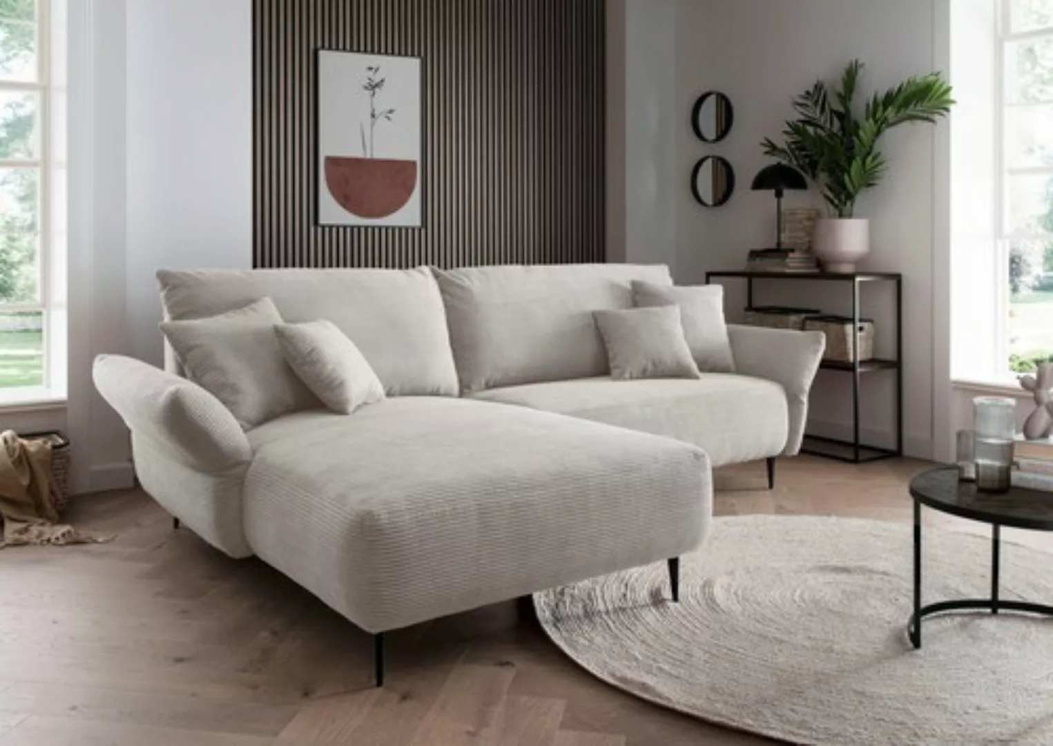 INOSIGN Ecksofa »Amarena L-Form«, inklusive Armlehnenverstellfunktion, 4x Z günstig online kaufen