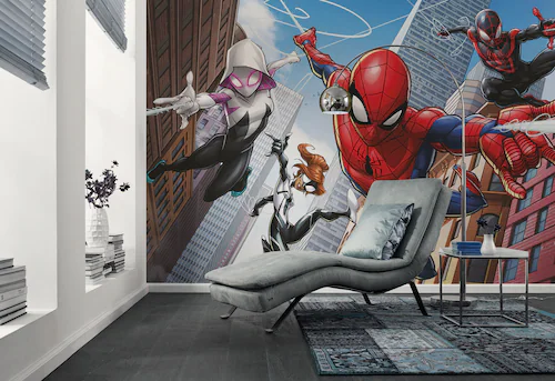 Komar Kindertapete »Marvel Spider-Man Swinging Crew«, bedruckt günstig online kaufen