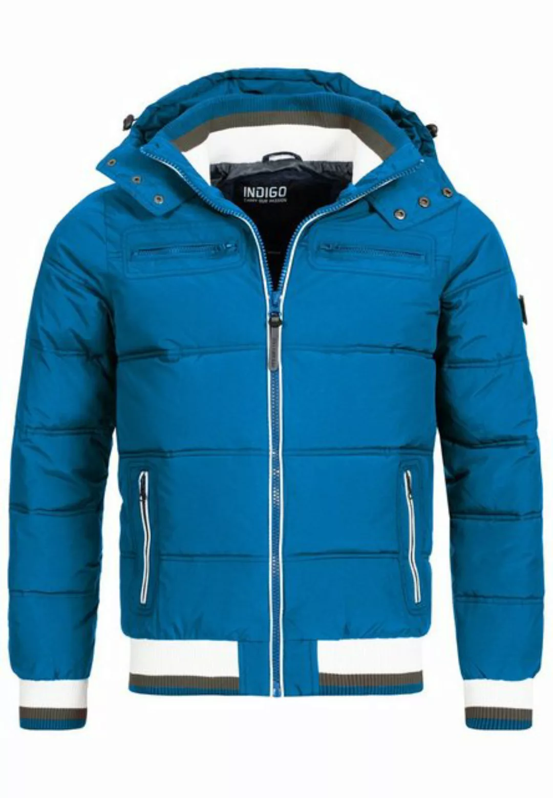 Indicode Winterjacke Marlon mit sportlichem Rippstrickbündchen günstig online kaufen