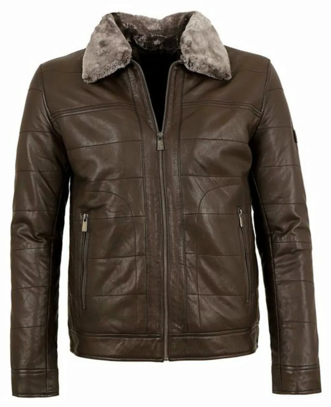 Trapper Lederjacke sportlich-eleganter Style günstig online kaufen