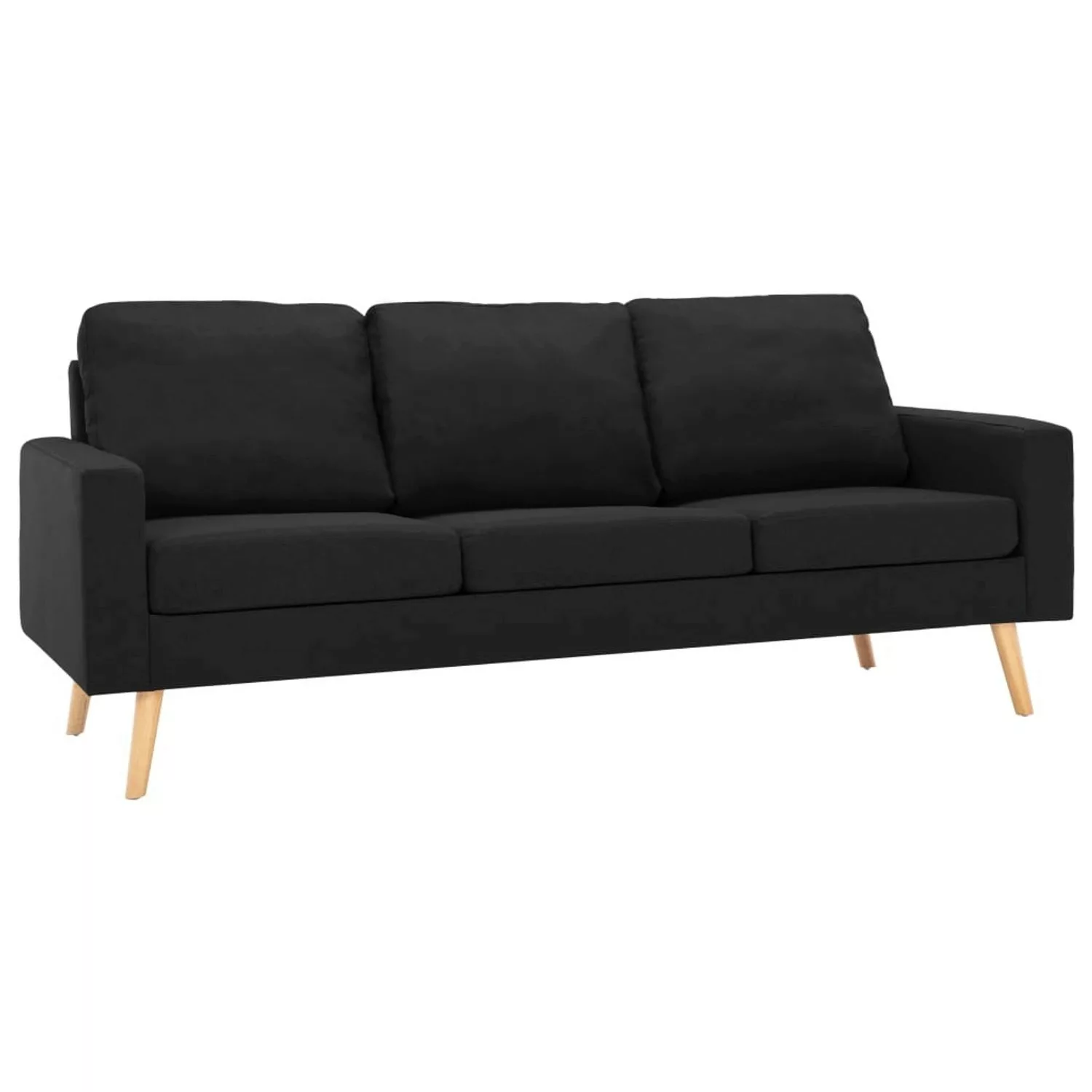 3-sitzer-sofa Schwarz Stoff günstig online kaufen