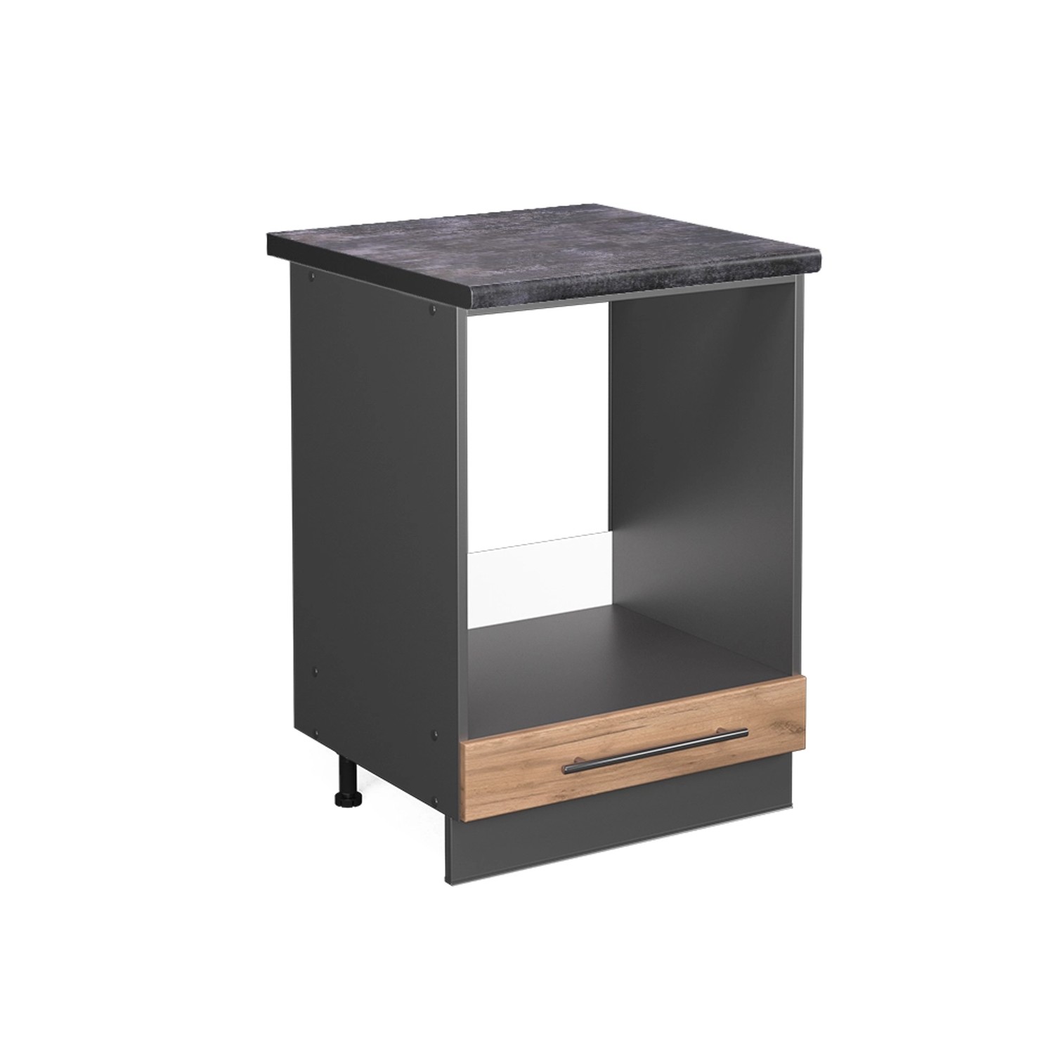 Vicco Herdumbauschrank Fame-Line Goldkraft Eiche/Anthrazit 60 cm AP Anthraz günstig online kaufen
