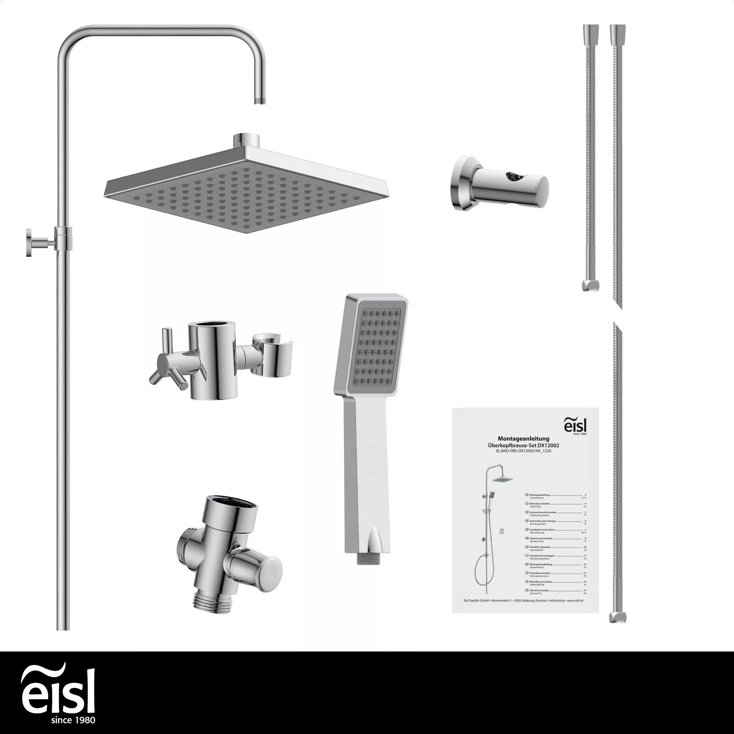 Easy Refresh Duschsystem mit Regendusche und Handbrause Chrom günstig online kaufen