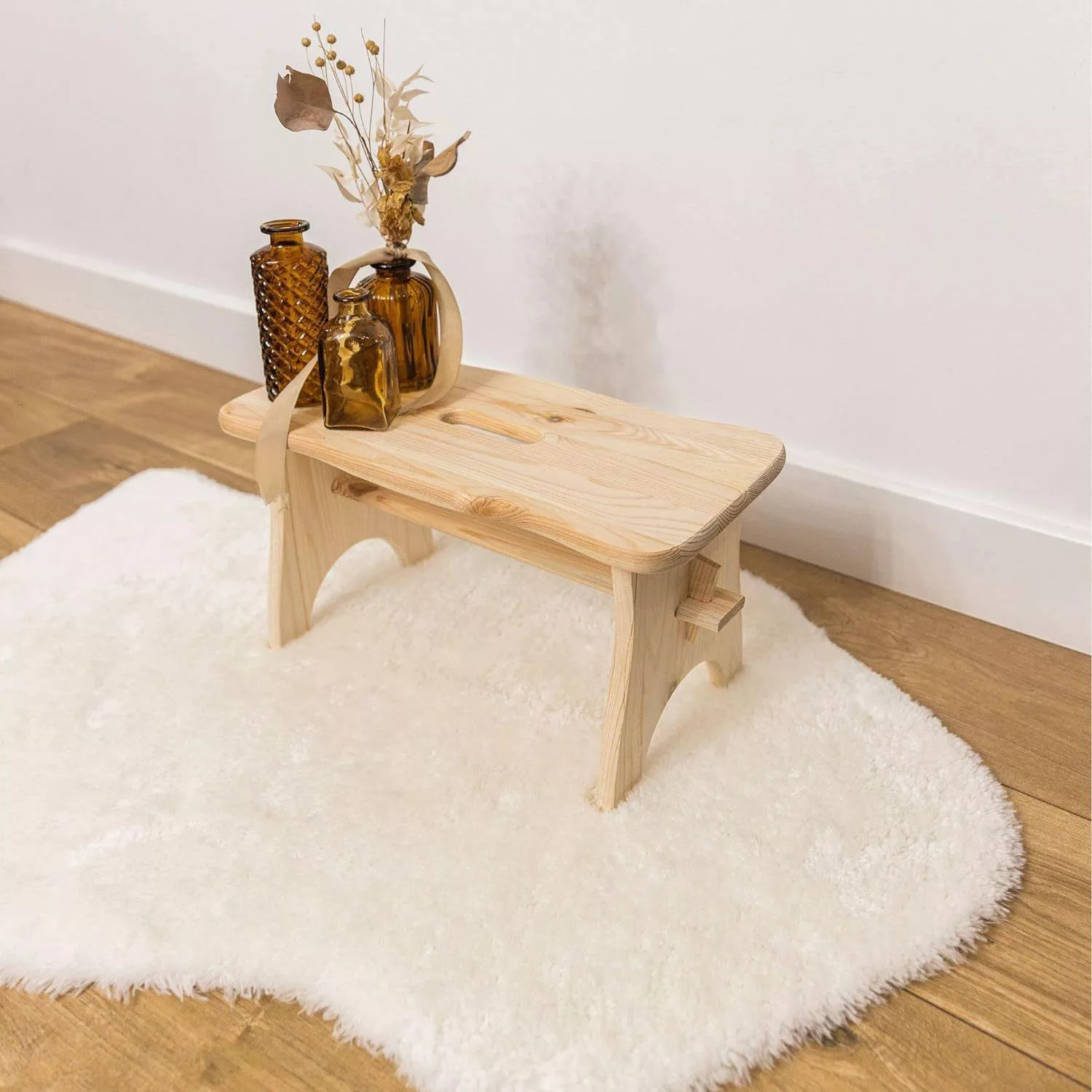 Creative Deco Fußhocker Fußbank Holz 38 günstig online kaufen