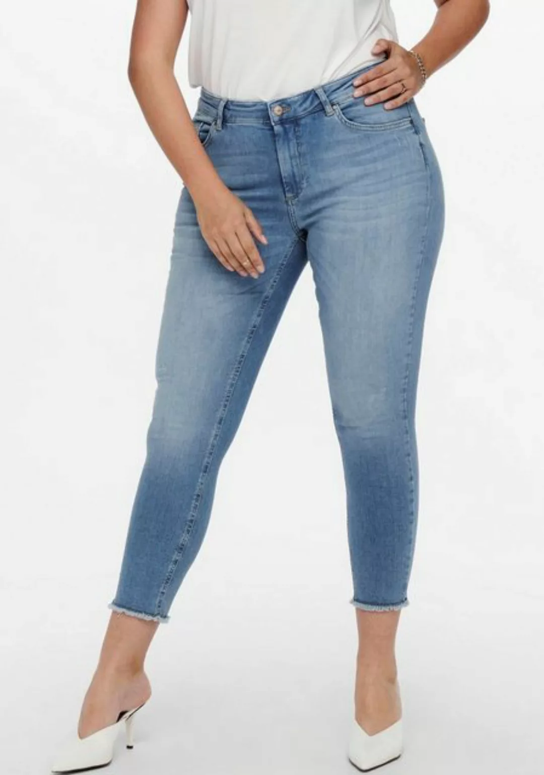 Carmakoma by Only Damen Jeans CARWILLY LIFE - Skinny Fit - Blau - Light Blu günstig online kaufen