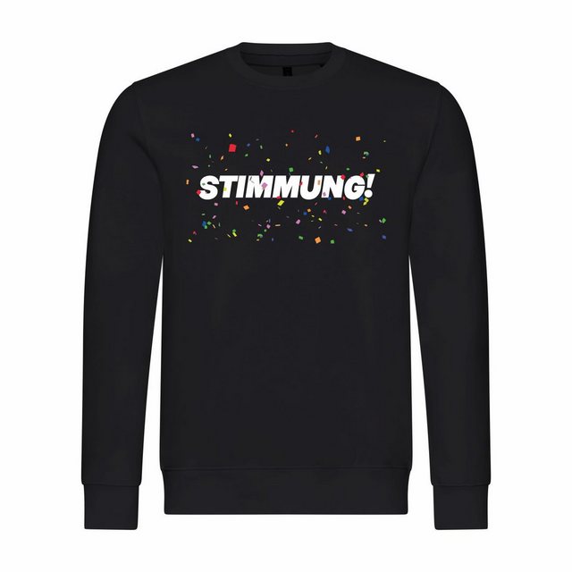 deinshirt Rundhalspullover Herren Sweatshirt STIMMUNG Konfetti Mit Print Mo günstig online kaufen