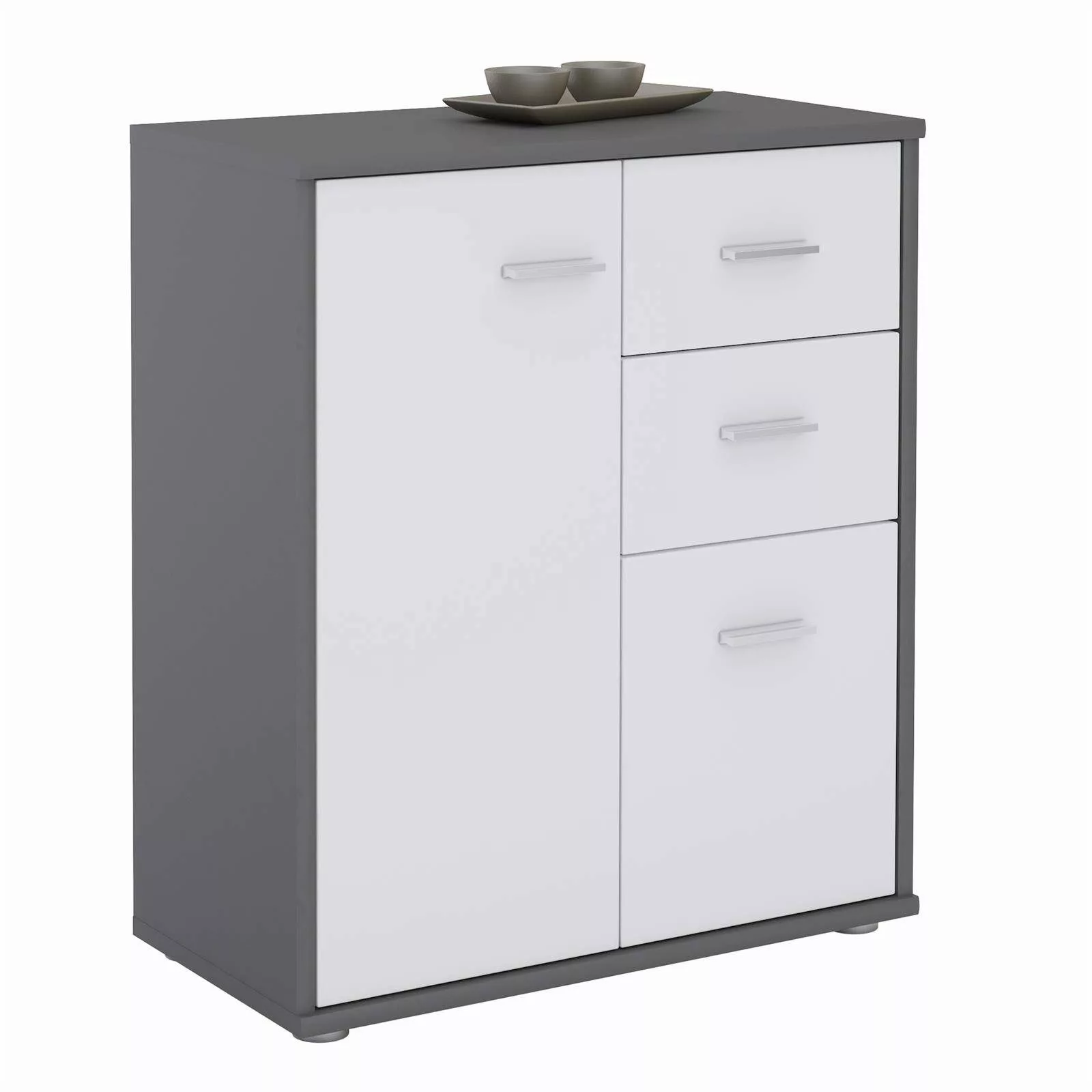 CARO-Möbel Highboard LOCARNO, Kommode Highboard Mehrzweckschrank günstig online kaufen