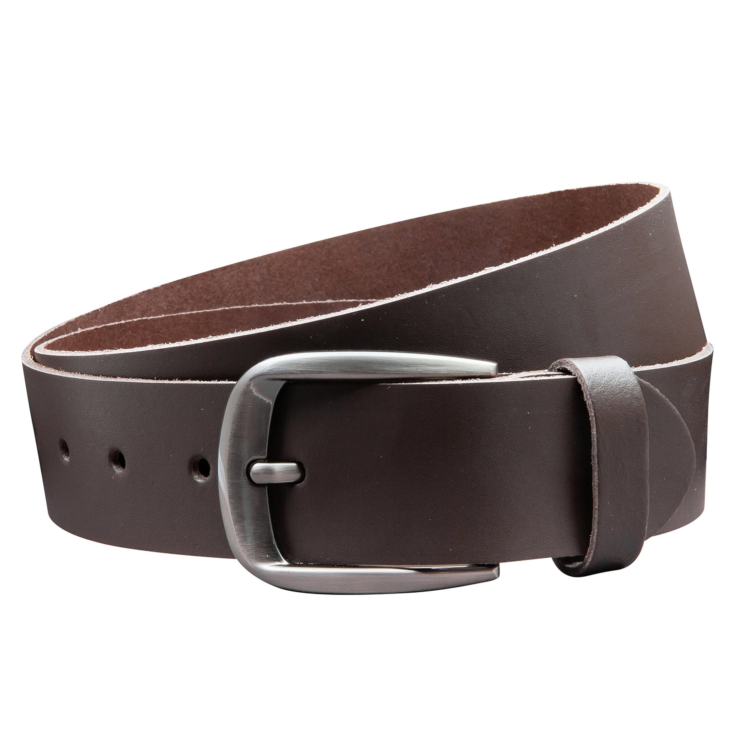 COLOGNEBELT Ledergürtel OM525-SL-Dunkelbraun MADE IN GERMANY, günstig online kaufen