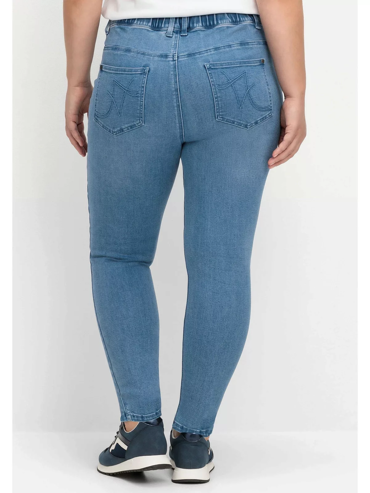 Sheego Jeansjeggings "Große Größen", Power-Stretch-Qualität günstig online kaufen