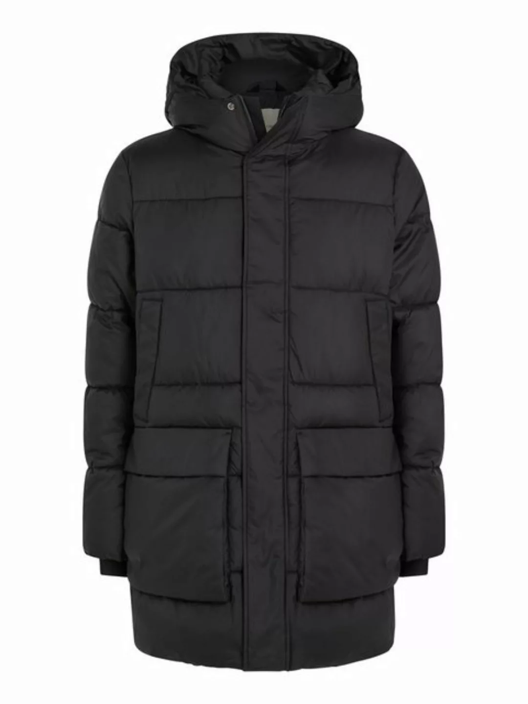 Calvin Klein Kurzmantel LONG HOODED QUILT PUFFER MW mit Logopatch günstig online kaufen