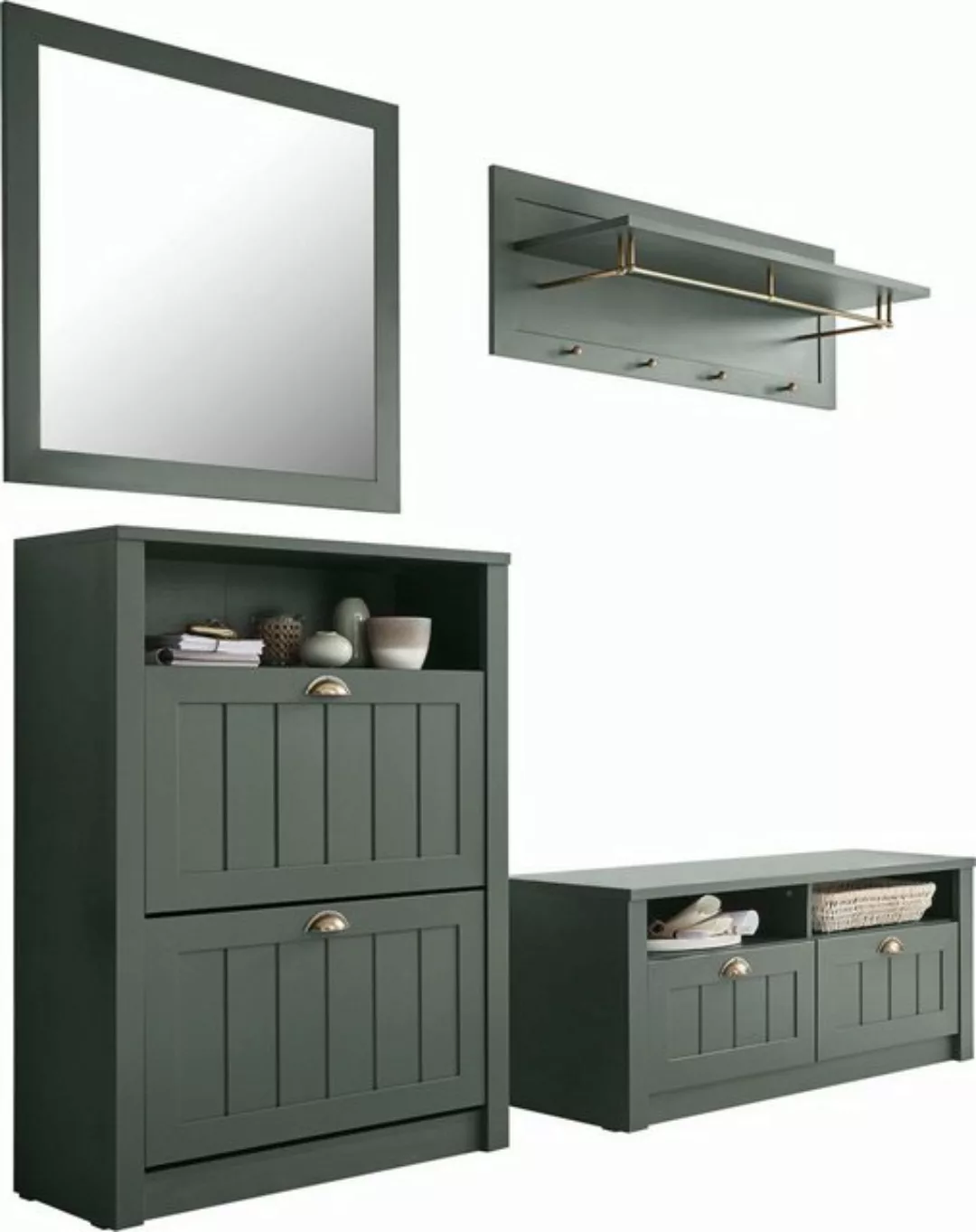 Home affaire Garderobenschrank-Set "ASCOT", 4-teilig günstig online kaufen