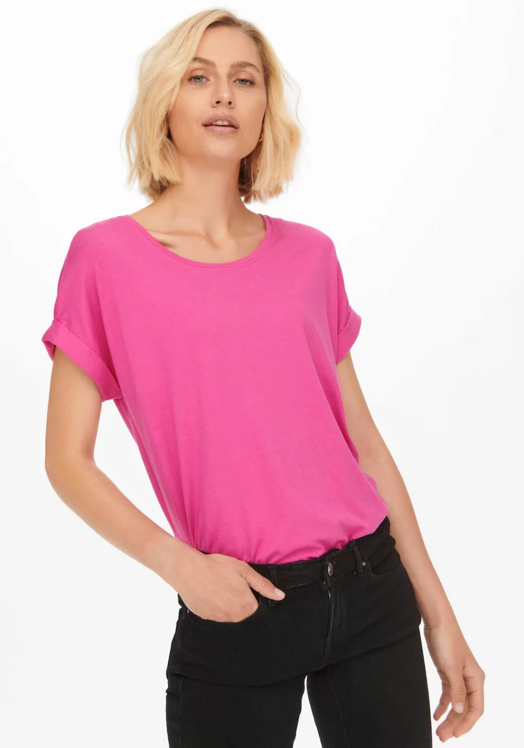 Only Damen Top onlMOSTER S/S O-NECK günstig online kaufen