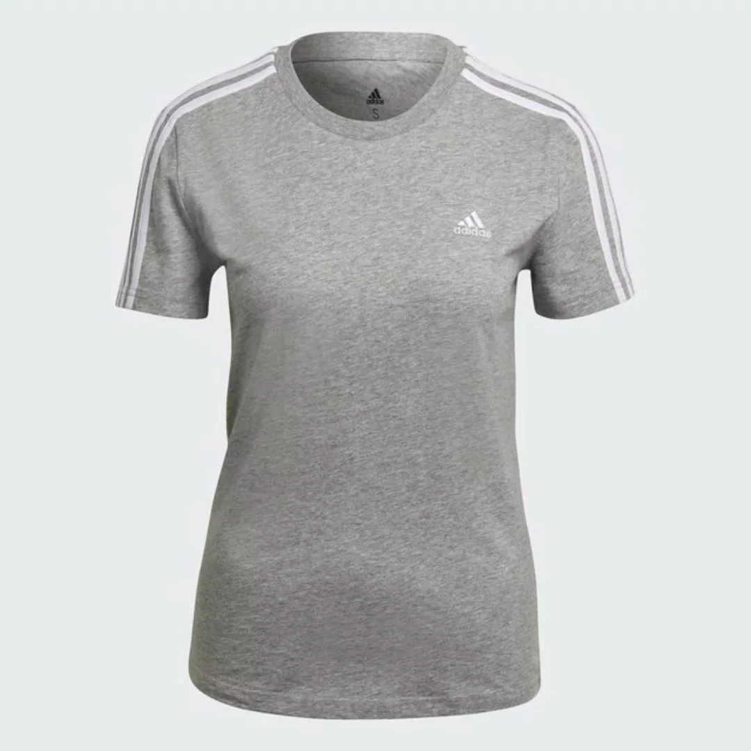 adidas Sportswear T-Shirt LOUNGEWEAR ESSENTIALS SLIM 3-STREIFEN T-SHIRT günstig online kaufen