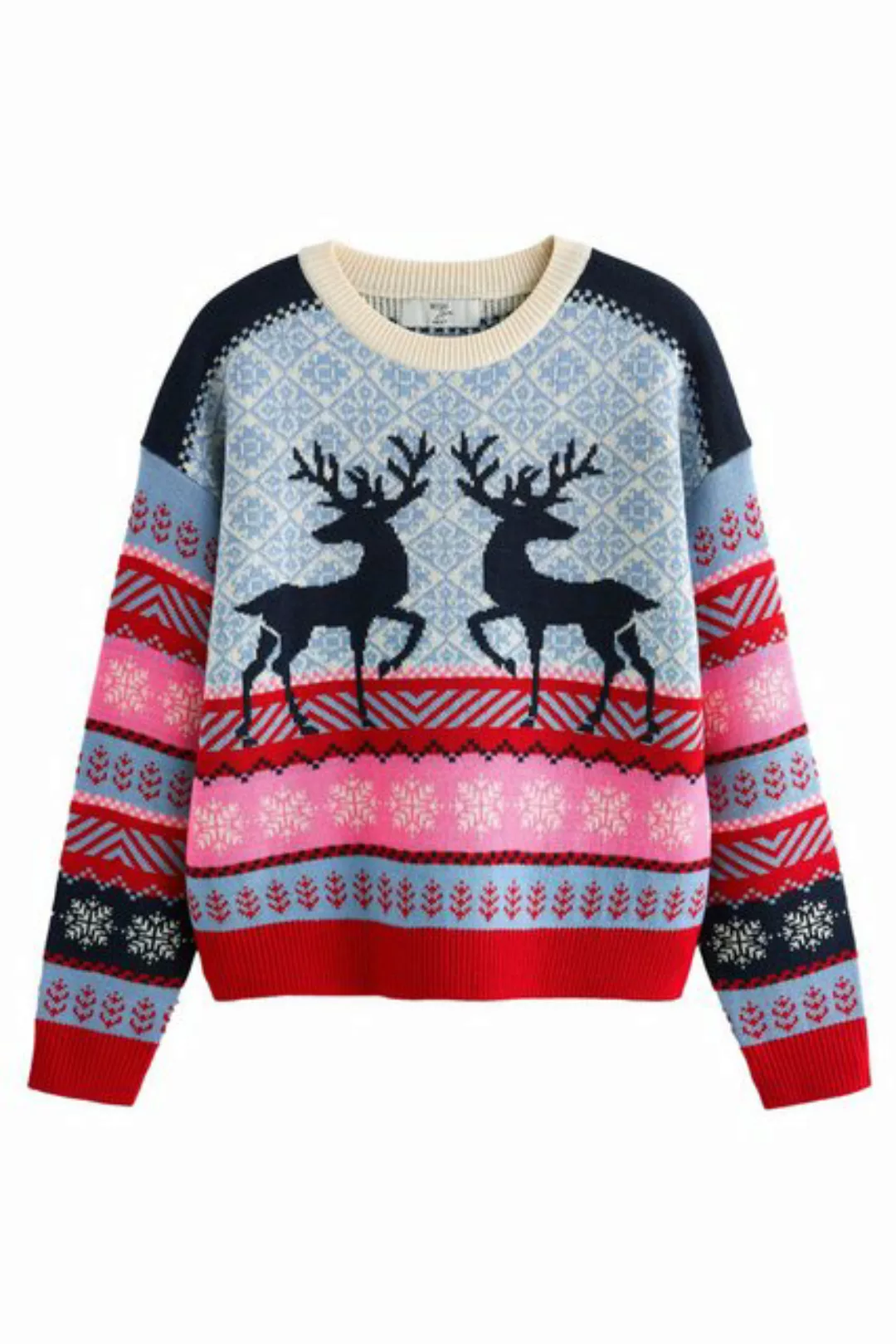 Next Norwegerpullover Weihnachtspullover für Familie – Kurzgröße (1-tlg) günstig online kaufen