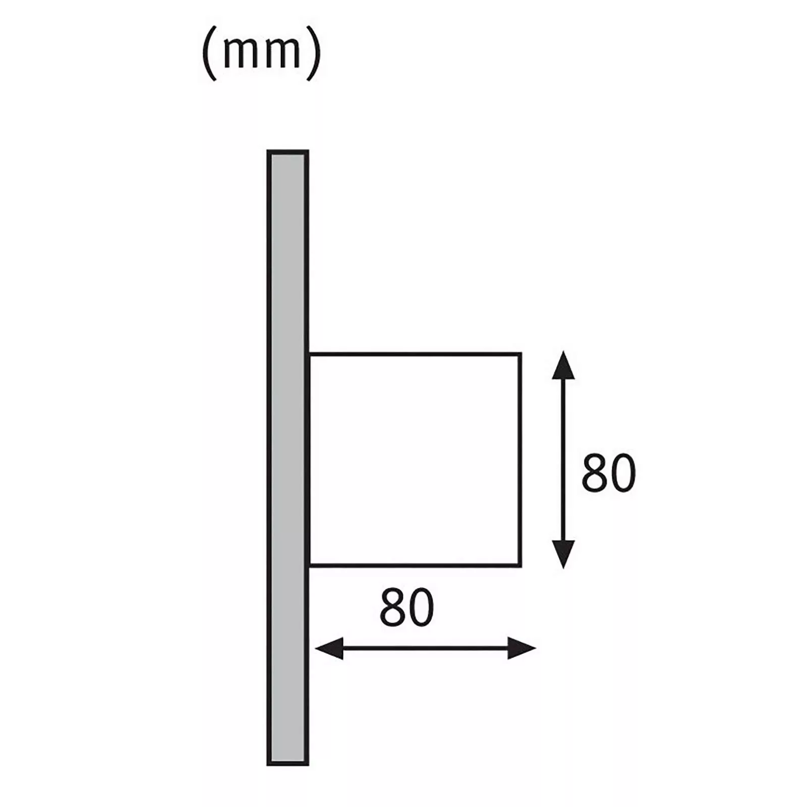 Paulmann Cybo LED-Außenwandleuchte, 2.700 K, 8 x 8 cm, weiß günstig online kaufen