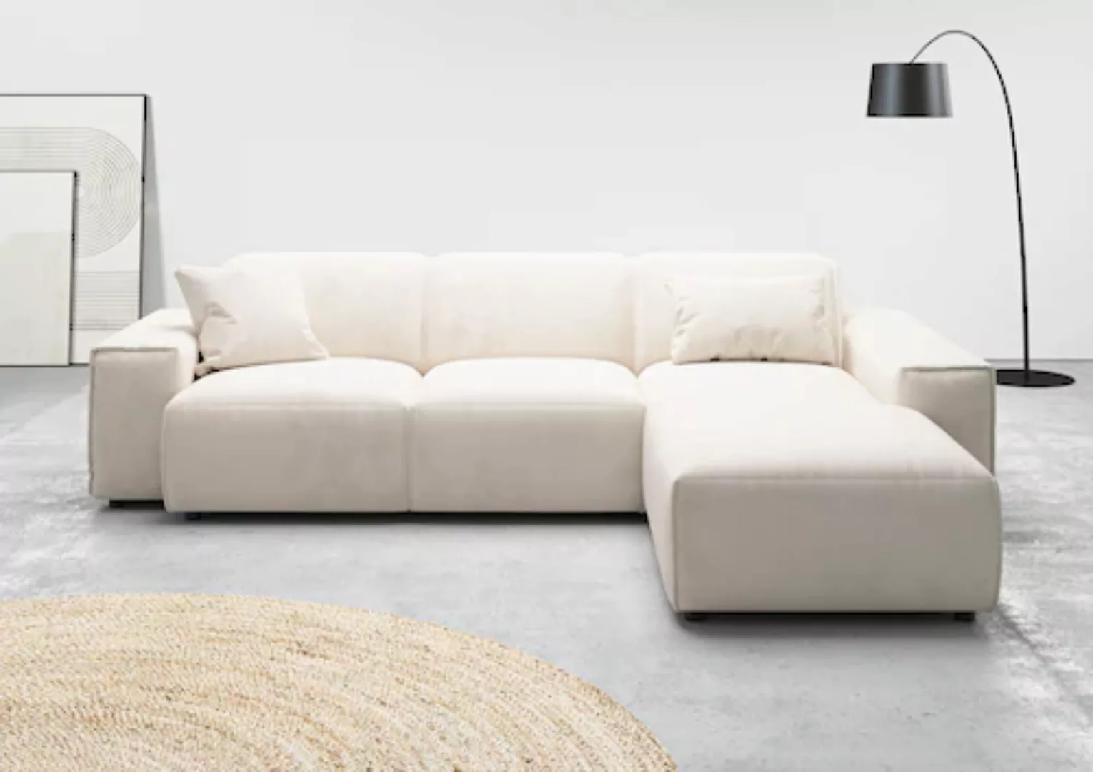 andas Ecksofa "Glimminge L-Form auch in Breitcord, Feincord + Easy care-Bez günstig online kaufen