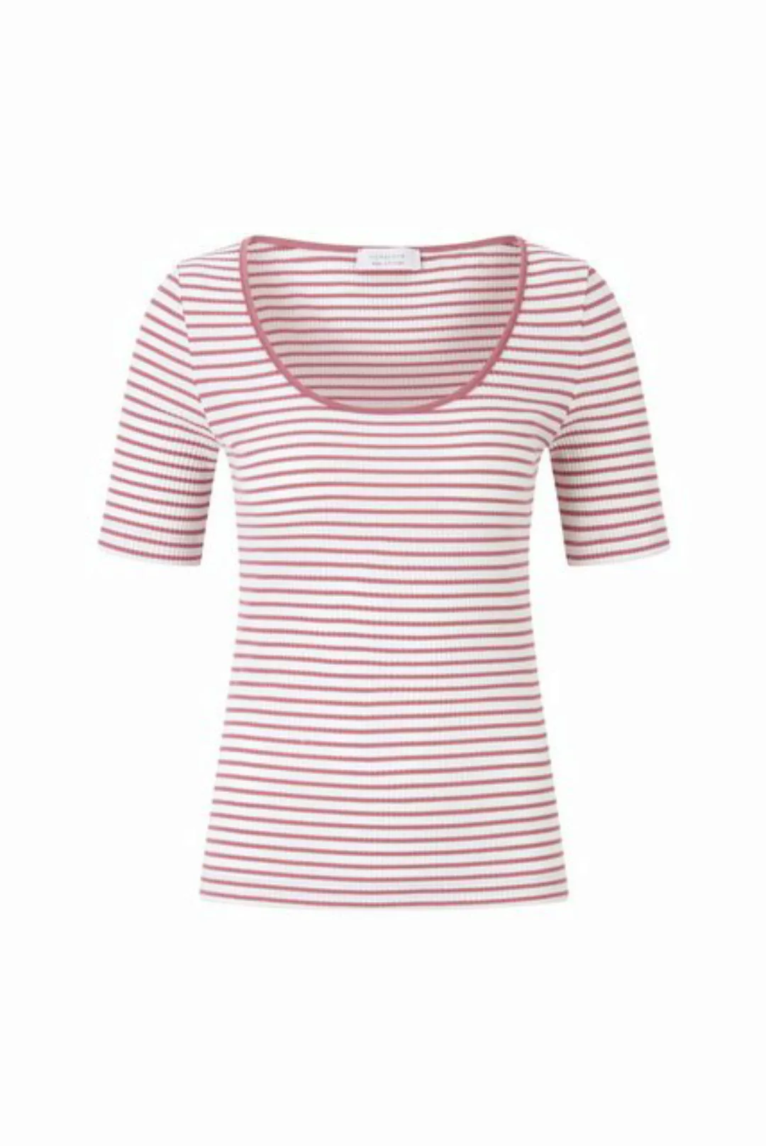 Rich & Royal T-Shirt Organic Rib Shirt Striped günstig online kaufen