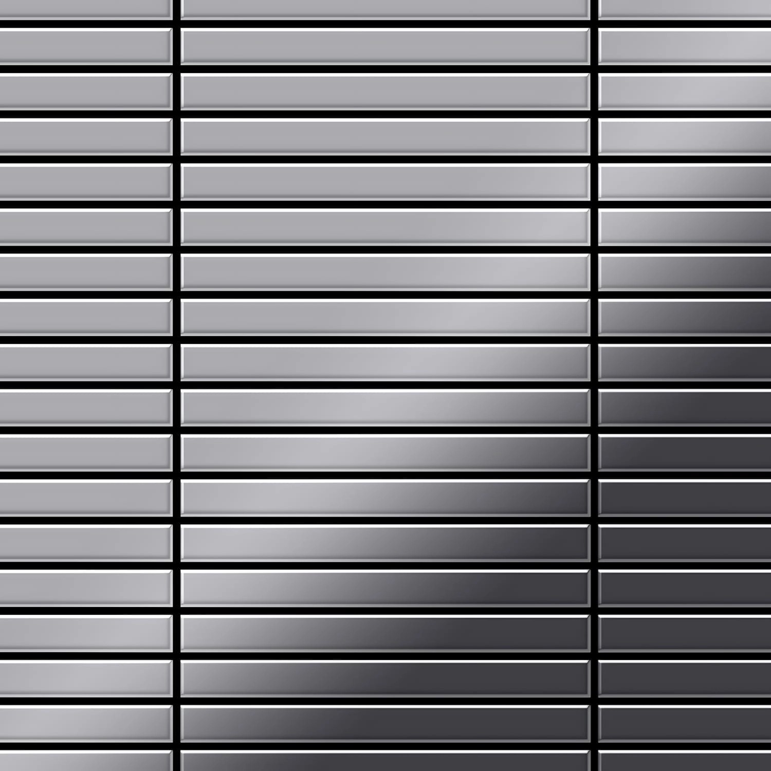 ALLOY Mosaik Fliese Massiv Metall Edelstahl Marine Hochglanz Grau 1,6mm Lin günstig online kaufen