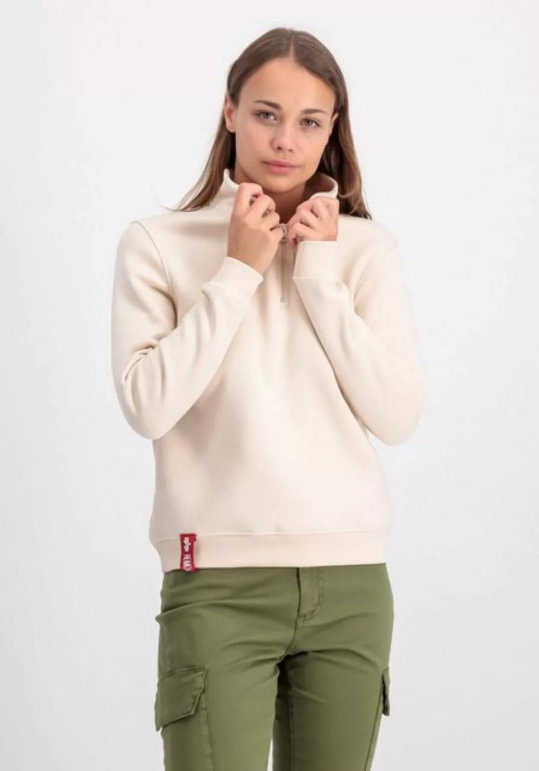 Alpha Industries Sweater Alpha Industries Women - Sweatshirts Half Zip Swea günstig online kaufen