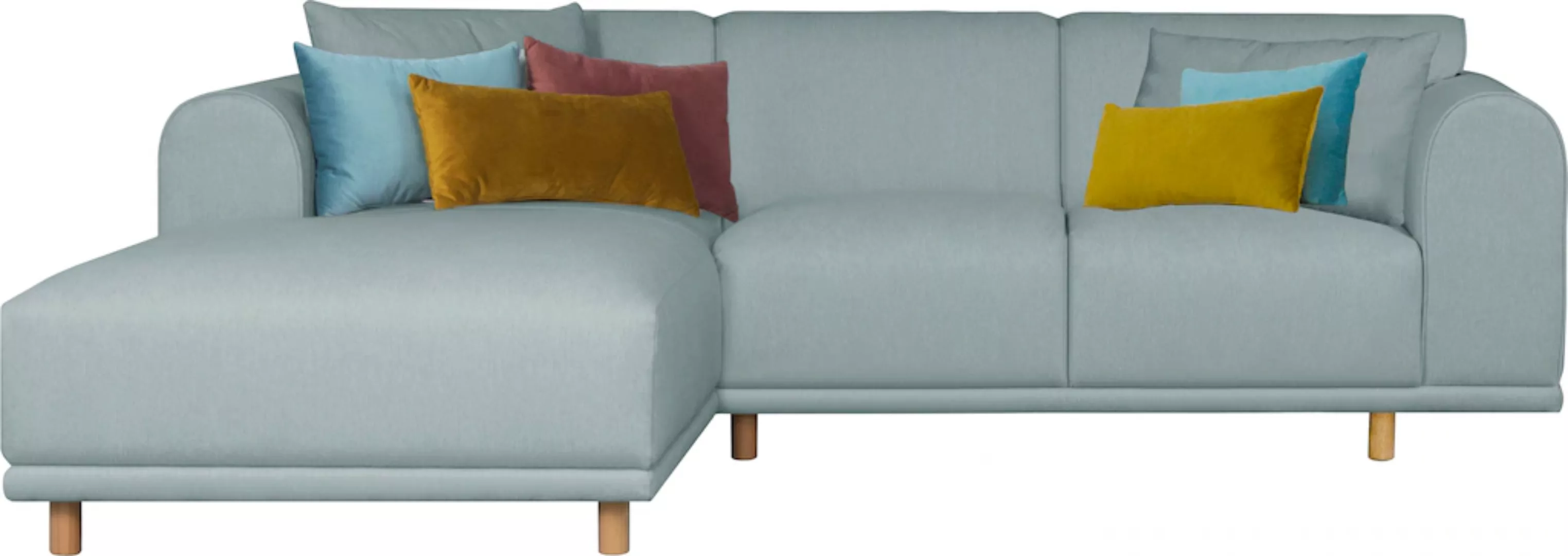 andas Ecksofa "Maroon L-Form", in skandinavischem Design, mit losen Kissen günstig online kaufen