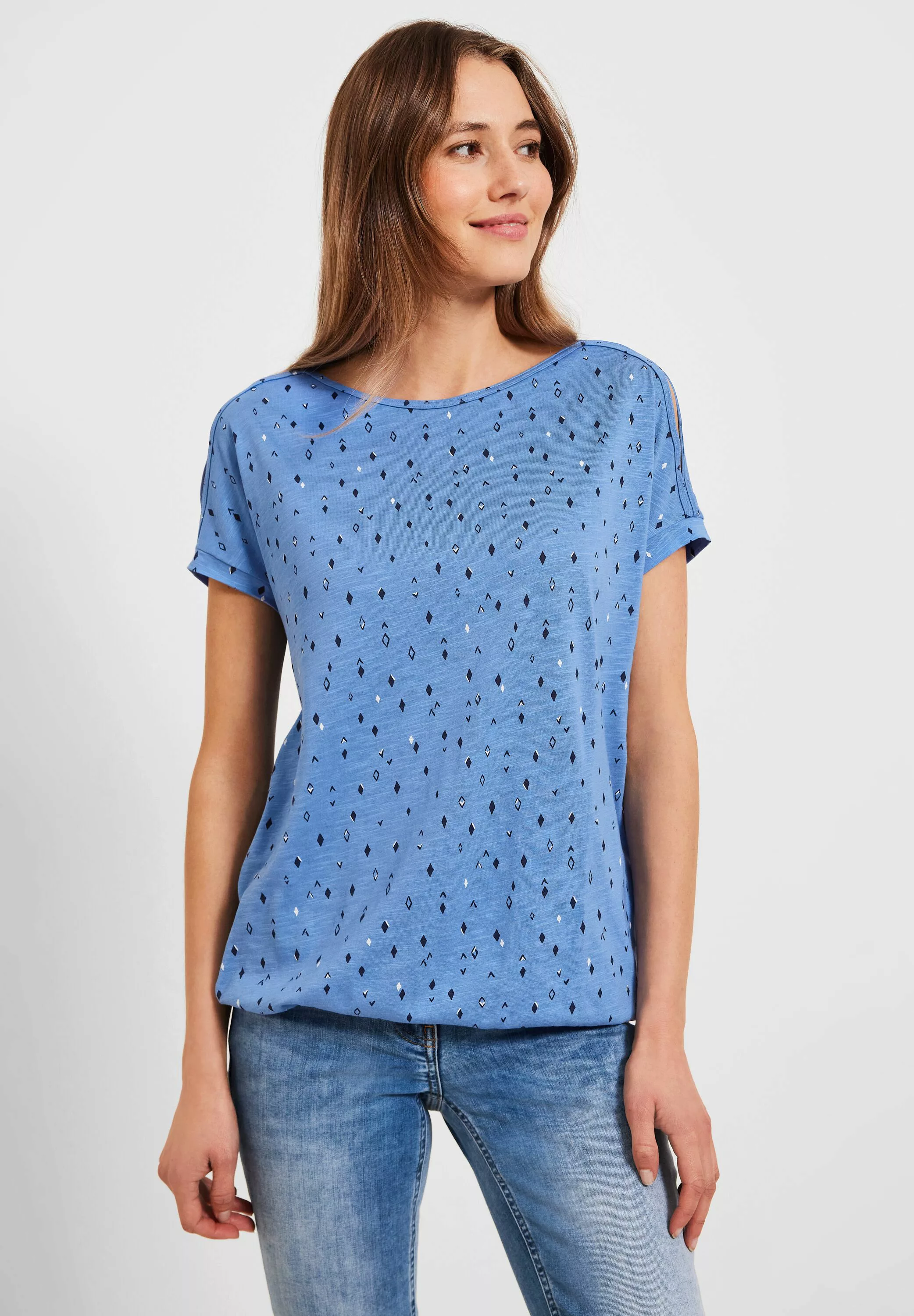Cecil T-Shirt, mit überschnittenen Schultern günstig online kaufen