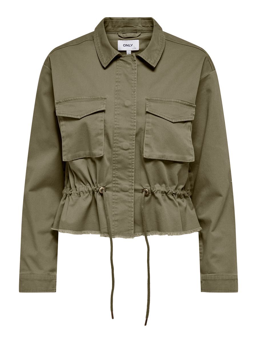 ONLY Kurze Utility- Jacke Damen Grün günstig online kaufen