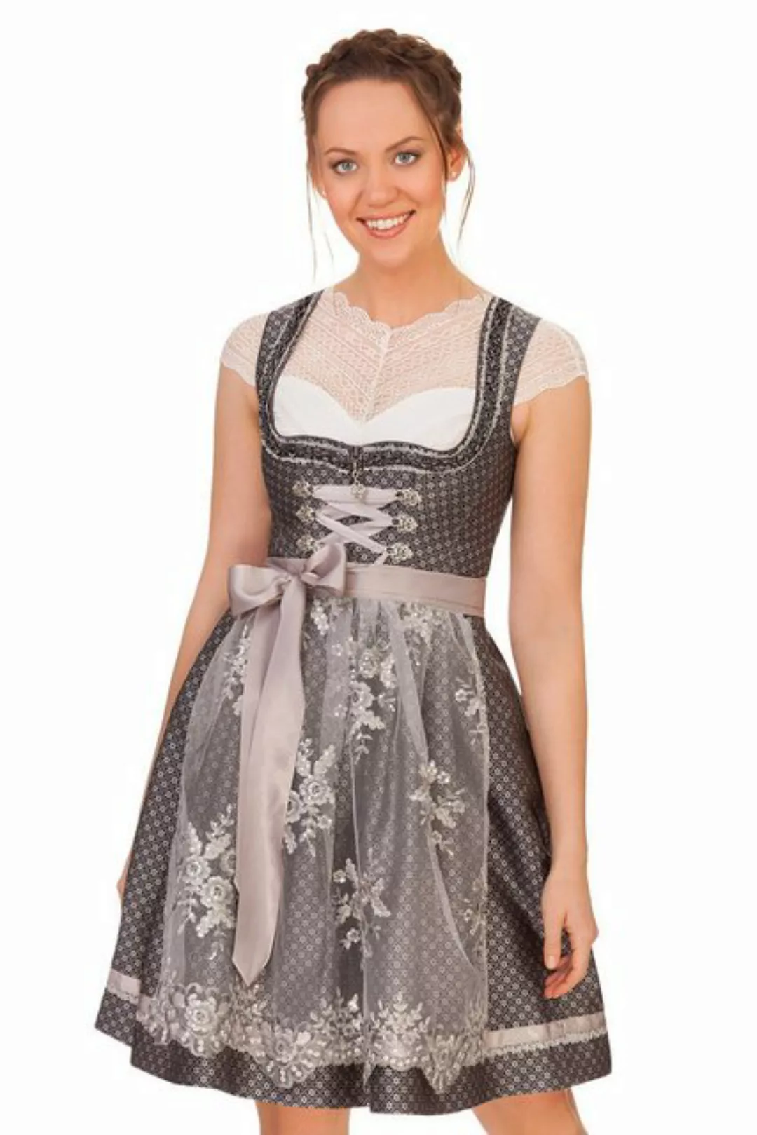 MarJo Dirndl Midi Dirndl 2tlg. - FLAKUNA - graphit günstig online kaufen