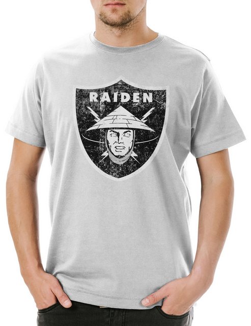 Urban Backwoods Print-Shirt Raiden Logo Herren T-Shirt Mortal Raiders Earth günstig online kaufen