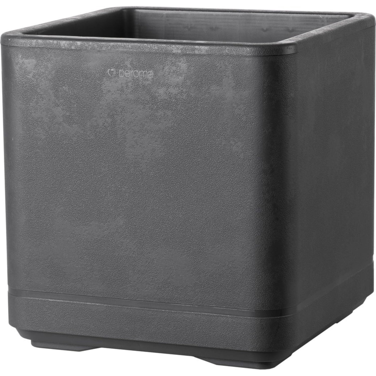 Deroma Pflanztopf Quadro Cosmo 38 cm x 38 cm x 39,2 cm Anthrazit günstig online kaufen