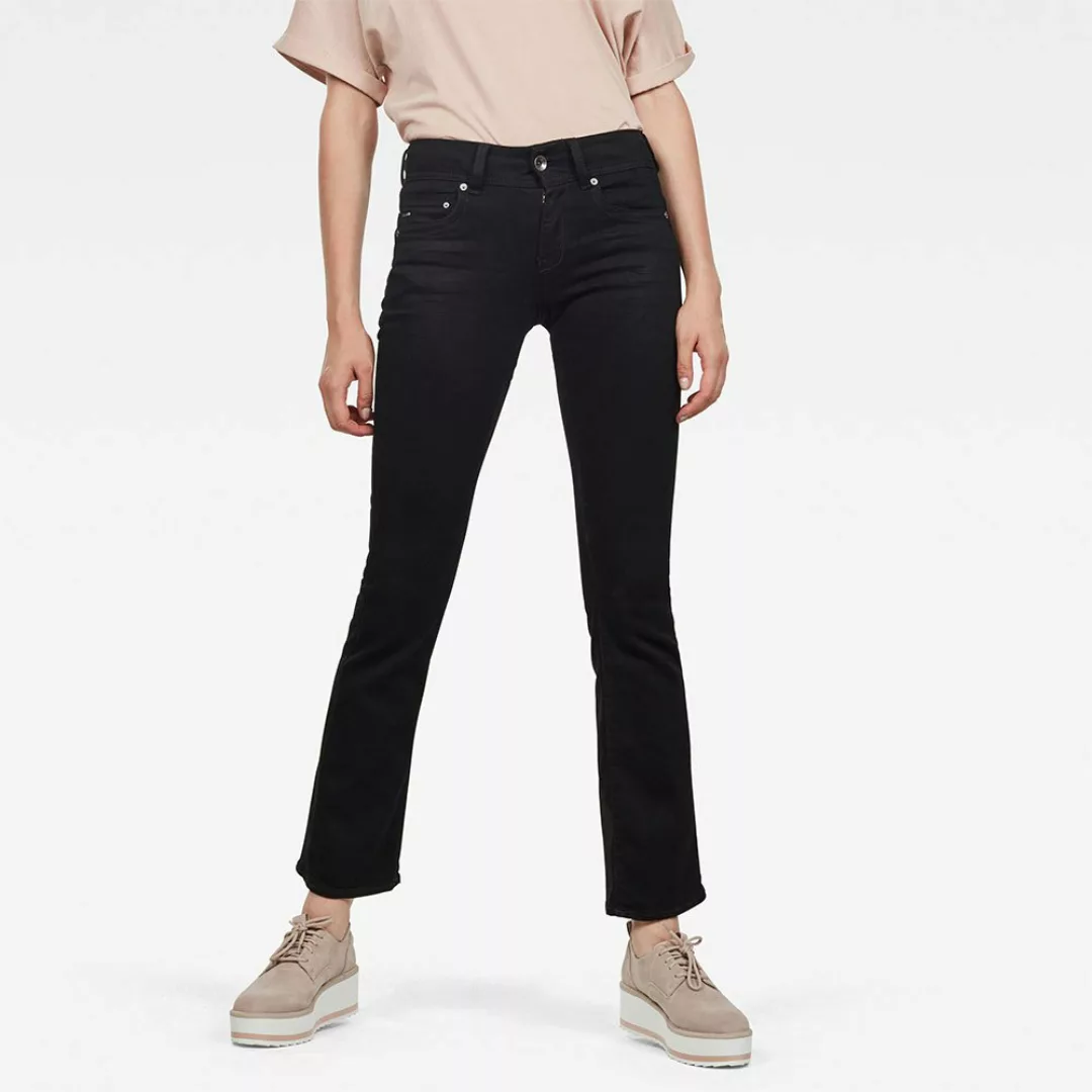 G-star Midge Mid Waist Bootcut Jeans 26 Pitch Black günstig online kaufen