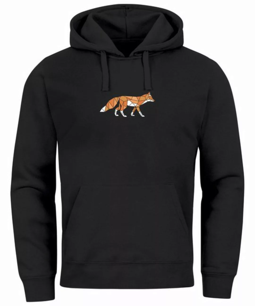 Neverless Hoodie Hoodie Herren Print Aufdruck Fuchs Polygon Kunstdruck Geom günstig online kaufen