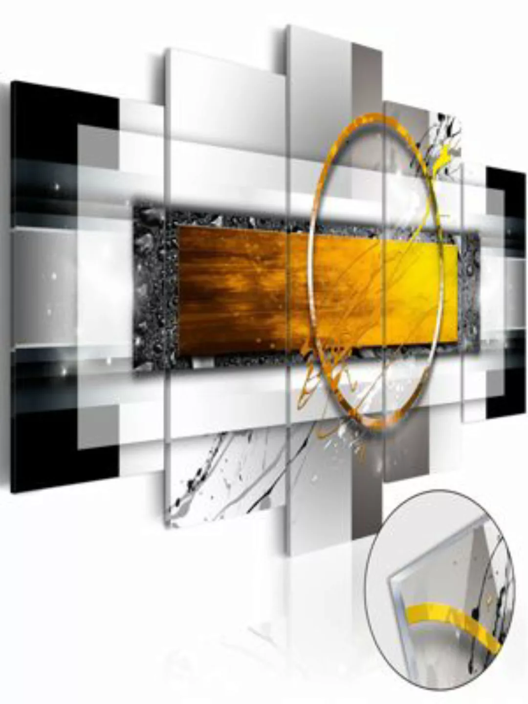 artgeist Acrylglasbild Golden Shot [Glass] mehrfarbig Gr. 200 x 100 günstig online kaufen