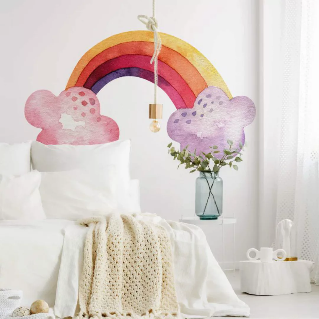 Wall-Art Wandtattoo »Bunter Regenbogen Wolken«, (1 St.) günstig online kaufen
