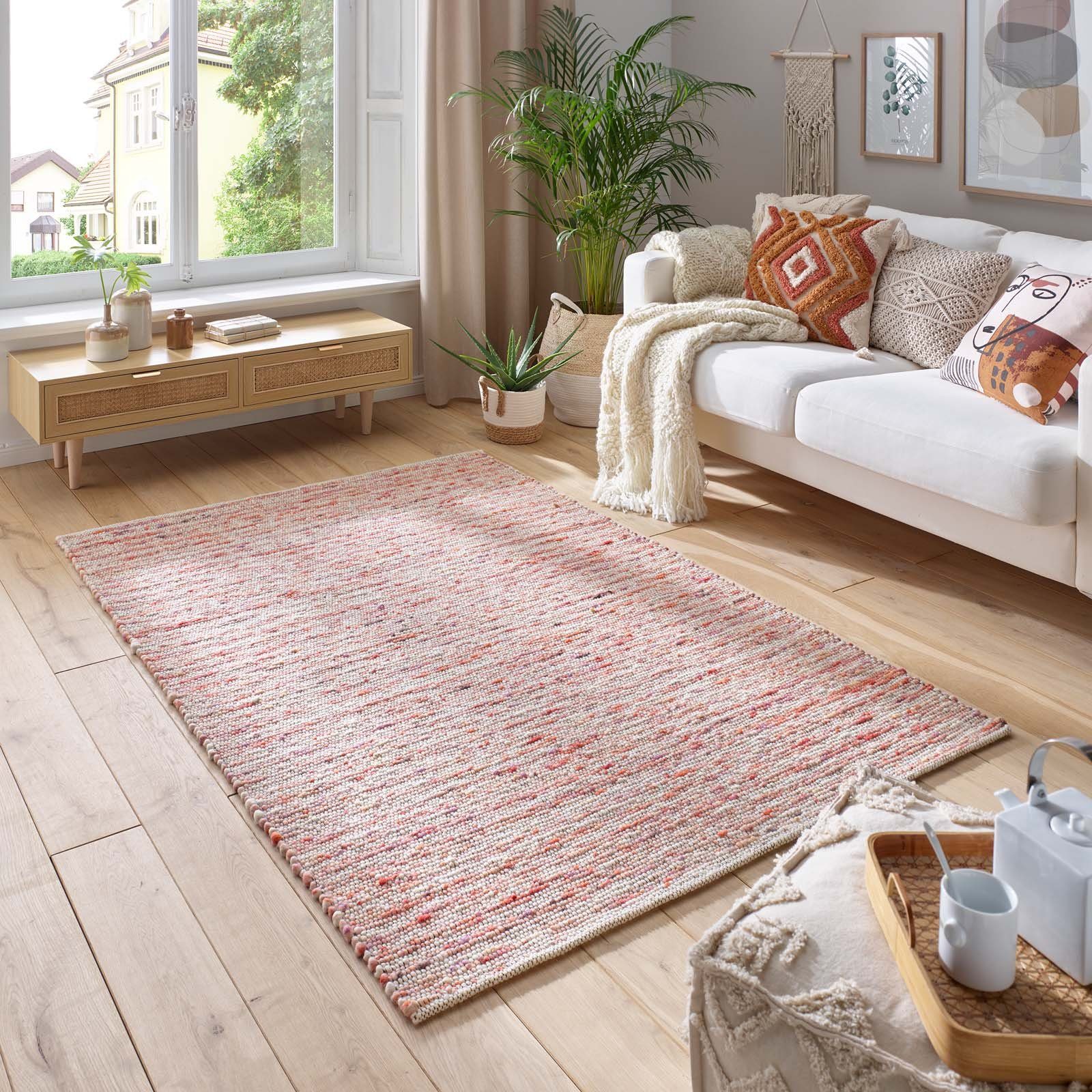TaraCarpet Wollteppich TaraCarpet Neidenfels handgewebter Schurwollteppich günstig online kaufen