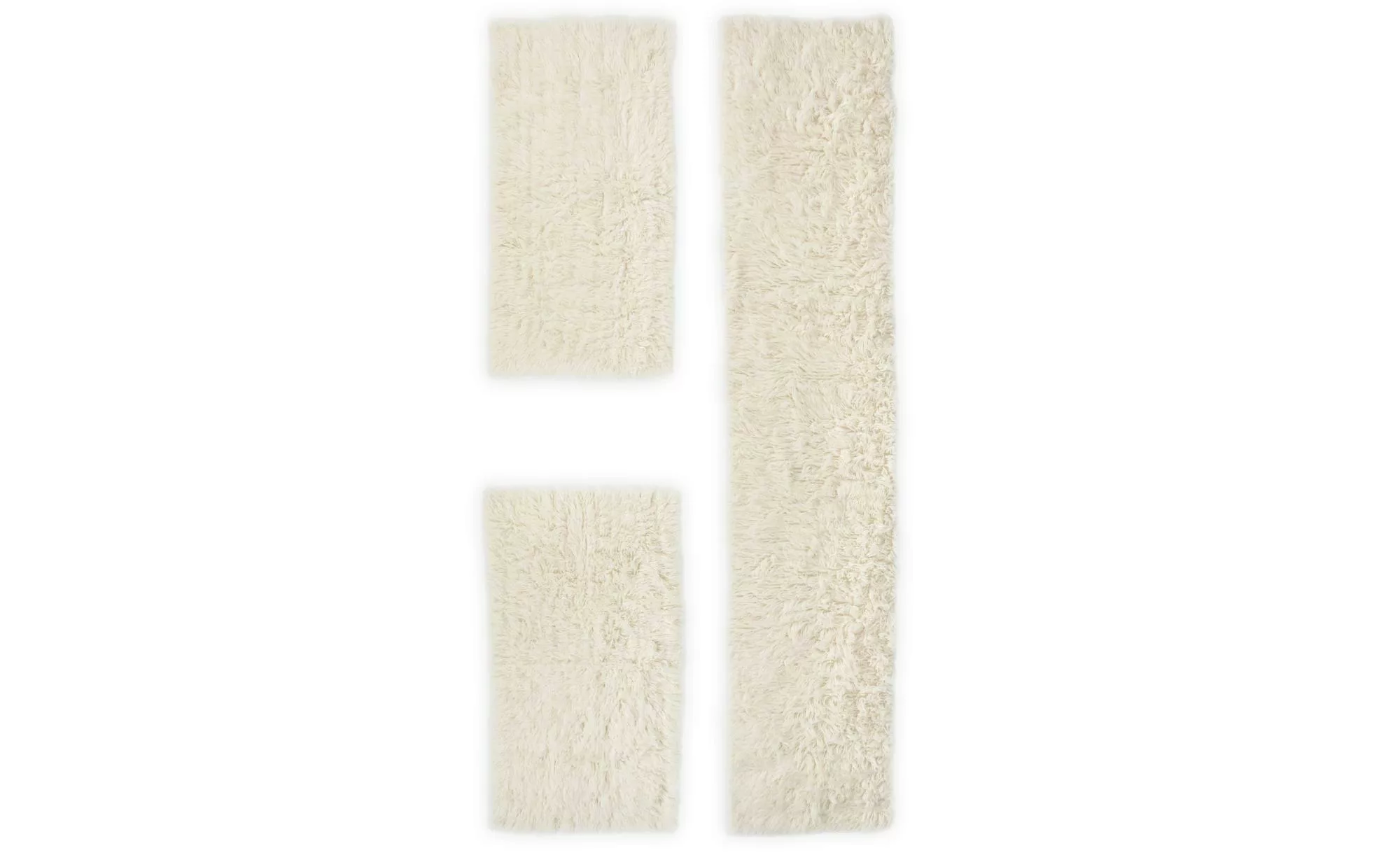 THEKO Flokati Wollteppich  Flokos ¦ beige ¦ Wolle ¦ Maße (cm): B: 70 H: 4 T günstig online kaufen